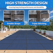 i COVER Pool Safety Cover, Fits 20x40ft Rectangle Inground Swimming Pool, Heavy Duty Mesh High Strength Pool Cover, Hardware and Instruction Manual Included, Blue PC01-2040BL