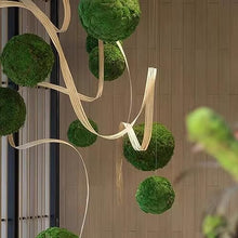 Green Artificial Moss Balls, Handmade Sphere Moss Hanging Balls for DIY Wedding Party Home Hotel Decoratio, Hangin Plants Landscape Landscaping Ball (Color : Diameter: 50cm/19.68in, Size : 3pcs)