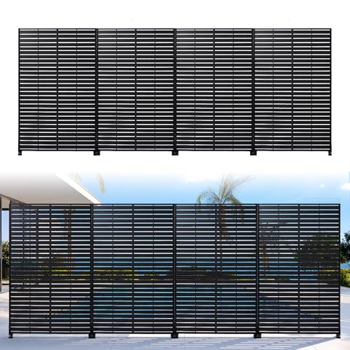 Trygoal 72" Privacy Screen Outdoor Privacy Fence Panel for Patio