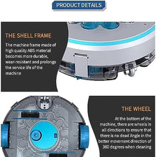 KANGJIEM Cordless Pool Vacuum, Robotic Pool Cleaner, Lasts 80 Mins Robotic Pool Cleaner, Automatic Pool Cleaning Kit, Dual-Drive Motors, Low-Battery Self Parking for Above-Ground Pools Up to 50 Sq