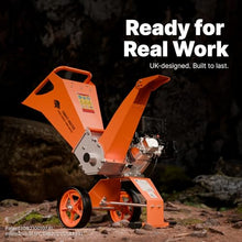 Forest Master FM8DD Petrol Wood Chipper & Mulcher - Compact Heavy-Duty 8HP Engine - Chipping Capacity Up to 3 inch* - Direct Drive, Anti-Block System - UK Designed with Expert Support
