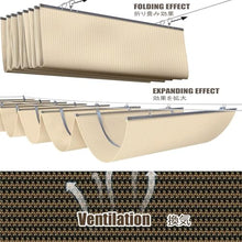 HOFUNTRE Pergola Shade Cover Retractable，Retractable Sun Shade Canopy Cover，Provide All-Weather Protection, Adapt to Various Environments, Free Retractable Design(W:2.2m/7.21ft*L:18m/59ft)