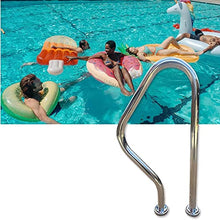 Pool Handrail Grab Bars for Outdoor Indoor Swimming Pools,Stainless Steel Steps Hand Rail Spa Non-Slip Stair Railing Safety Pool Guide Rail,Complete Kit
