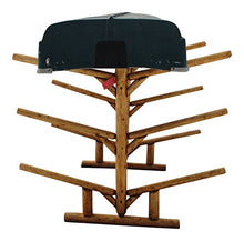 Log Kayak Rack 6 Place Natural Finish