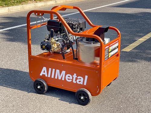 Chery Industrial Commercial Hot Water Portable Pressure Power Washer 4.0GPM 4000PSI Q235 Steel Orange Heavy Duty Cleaning Machine for Industrial Residential Outdoor Use
