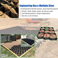 2" HDPE Heavy Duty Gravel Grid for Landscape Property Path Slope Patio Erosion Control Soil Stabilization and Outdoor Ground Reinforcement System(6x10m(20x33ft))