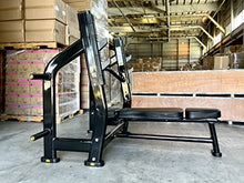 Ryan Sherwood Olympic Bench Chest Press with 4 Long External Storage Weight Horns Black