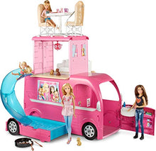 Barbie Pop-Up Camper 3-Story Play Set with Pool, Pink