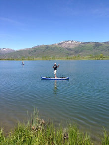 Creek Osprey SUP Inflatable Fishing Stand Up Paddle Board Blue/Grey