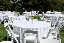 Monolith Limited Set of 10 Pack! 72-Inch Round Folding Table, Heavy-Duty Granite White Plastic Tables for Events, wr-1993