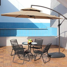 GYYDXXFC Outdoor Sunshade Umbrella, Table Market Umbrella, With Push Button Tilt And Crank, With Base For Garden, Deck, Backyard, Pool(White,3.0m/9.8ft)