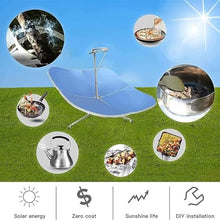 BDJSN 2000W Portable Solar Cooker, Square Solar Concentrated Oven, Parabolic Focal Spot Temperature:1472-1832°F, All Season, Outdoor, Cooking, Steaming, Concentrating Solar Cooker