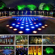 CHINLIFE LED Underground Path Light Square Outdoor Ground Light IP67 Waterproof AC85-265V Landscape Lighting for Piazza Garden Path Bridge Step Stair, Pack of 4 (Color : RGB, Size : 36W)