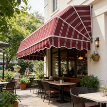 Curved Retractable Awning - Outdoor Foldable Sunshade Shelter for Residential and Commercial Use(140x60x60Cm)