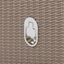 CorLiving Lake Front 5pc Light Brown Rattan Patio Recliner Set