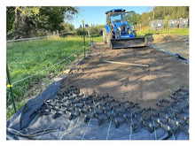 AMHUKIP HDPE Geogrid for Driveways & Erosion Control - 2"/4" Height, Slope Stabilizer, Gravel Grid for Residential & Commercial Use(5x6m (16.5x20ft) 5cm/2" High)