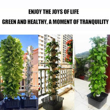 RESKIU Hydroponic Tower Growing Sytem, 15 Floors 45 Plants Sites Indoor Vertical Gardening Grow Kit, Detachable PP Colonization Cups Farm Greenhouse Hydroponic Grow System