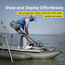 AQUOS 12V 55LBS 54inch Electric Bow Mount Trolling Motor with Remote Control Black