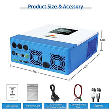 5000W DC 48V UL1741 Pure Sine Wave Solar Inverter,100A MPPT Solar Charger and 40A AC Battery Charger, 120V AC Output Solar Inverter Charger Manufactured by SunGoldPowerCo.,Ltd (Support Parallel)