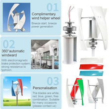 ZSFHJZC 6000W/8000W/10000W/12000W/15000W Wind Turbine Generator,12V 24V 48V with 3 Blades Wind Vertical Turbine Generator Permanent Magnet Generator Wind Turbine Kit for Hybrid Wind Solar,12000W-12V