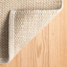Dash & Albert Pebble Performance Area Rug 10' x 14' Neutral Solid Handwoven Washable Durable Fade Resistant Pebble Neutral