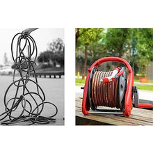 Garden Hose Holder Compact Hose Reel 30m /100ft,Integrated Handle, Supplied with Multi-Purpose Hose, Fittings and Nozzle, for Garden Watering, Car Washing, Yard Cleaning Pipe Hose Storage Organizer