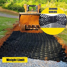 2 in Depth Hillside Slope Grid Erosion Control, Scalable, Polyethylene Permeable Geogrid Mesh, Dirt Storage Locker, Easy Cut, Tensile Strength Gravel Ground Grid for Driveway, Patio(6x7m/20x23ft)