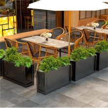 YUHUAWF Garden Bench Planter Box Landscape Flower Bed Planting Trough Planter Box with Bench
