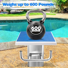 TREEYX Diving Platform Board, Heavy Duty Pool Diving Board with Stainless Steel Base, for Indoor Outdoor Professional Competition (50 * 50 * 45cn)