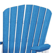 American Furniture Classics OS Home and Office Model 515BW Fan Back Glider Made in the USA- Blue, White