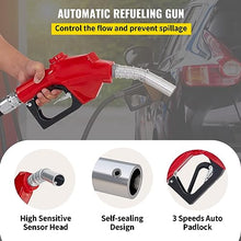 Fuel Hose Reel 33-66 FT Retractable Diesel Cord Reel W/Automatic Refueling Gun for Garden Watering Car Tank Truck Washing(50 ft 1 inch)