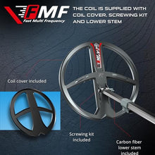 XP Metal Detectors 11” FMF Coil Compatible with Deus II Metal Detector - Fast and Simultaneous Multi Frequency Coil from 4 to 45 kHz - with Coil Cover & Lower Stem