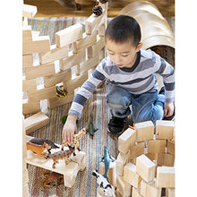 Guidecraft Unit Blocks Set E 218-Piece Wooden Educational Toy Natural