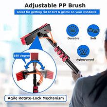 Window and Solar Panel Washing Pole Brush Watering Pole Kit with 20m Hose, 6M 7.2M 9M 12M Professional Cleaning Equipment Tool Watering Brush, 55cm Brush-36FT/10.8M (55cm Brush 30FT/9M) (55cmbrush 24