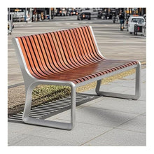 WOAITIANTIAN Outdoor Bench, Wood Backrest Park Bench, 2-Person Outdoor Leisure Seating for Park & Residential Patio Bench(180cm)