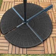 ZyLiZz Beach Umbrella Bases, 4PCS Fan Shape Beach Umbrella Bases Sunshade Gravity Base Bag Sun Shelter Camping Tent Sandbags