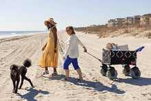 Dynacraft XL Wagon Beach Bundle, Collapsible Wagon With XL Wheels, Foldable Wagon for Camping, Rolling Cart for Beach, Wagons Carts Foldable with 200lb Weight Capacity, Folding Wagon Carts with Wheels