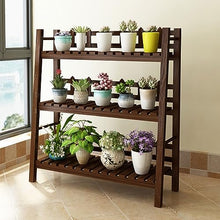 ZOCWJK Indoor Plant Stand for Multiple Plants 3 Tier Wood Corner Plant Shelf Rack Simple Outdoor Flower Pot Stand Holder,A-70cm