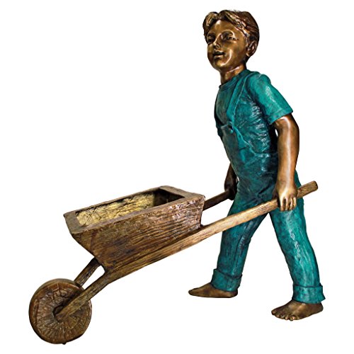 Design Toscano Willie Boy Garden Statue Cast Bronze Two Tone Bronze & Verdigris