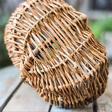 Picnic Baskets Willow Flower Basket Rattan Living Room Portable Flowers Baskets Home Multi-Functional Storage Basket for Outdoor Picnic，