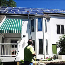 Telescopic Solar Panel/Photovoltaic Panel Cleaning Brush, Cleaning Kit for Conservatory Roof, Window Cleaning Pole with 55cm Brush Head, 3.6m-10.8m Water Brush 5.4m/18ft