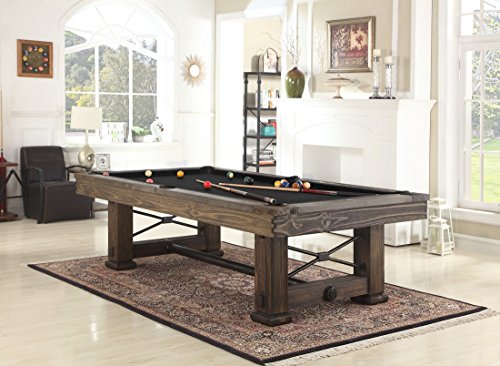 Playcraft Rio Grande 8’ Slate Pool Table Weathered Bark Brown Black
