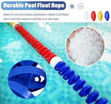 LFPSVC Swimming Pool Lanes Rope Floats, 4 10 21 32 40 50 Feet 62 73 FT In Ground Pool Divider for Shallow and Deep End, Above Ground Pool Boundary Rope Lines/Cords with Hooks (Size : L 16FT/4.9M)
