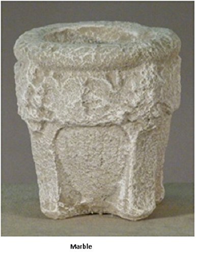 CC Outdoor Living Set of 2 Marble Finished Outdoor Garden Fluted Urn Planters 27" Ivory