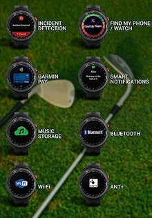 Wearable4U Garmin Approach S70 Golf Smartwatch Black + E-bank
