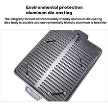 Portable BBQ Grill Pan Non-Stick Charcoal Plate Butane Gas Stove Cooker Party Picnic Terrace Beach Barbecue Tray