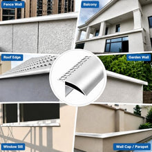 ERRULAN Aluminum Roof Drip Edge Flashing, Cuttable Rain Diverter