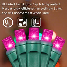 LAMPHOME Pink Valentine's Light, 1200LED (24pk of 50L) Mini Christmas String Lights,Pink Lights for Outdoor Valentine's Day Garland Wedding Party Xmas Tree Decoration,Commercial Grade