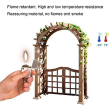 MELPHI Wooden Garden Arch, Outdoor Garden Arch with Double Gate, Garden Arbor for Various Climbing Plant, Outdoor Garden Lawn