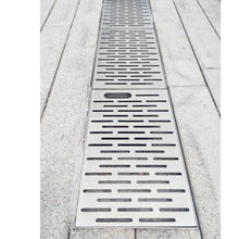 ZGFUSVFD Outdoor Drain Cover Stainless Steel Drain Grate and Frame, Heavy Duty Channel Grate Sewer Cover, Grate Plate Grid Rainwater Grate Well Cover, Garden Drain Strainers Garage Sewer Gr
